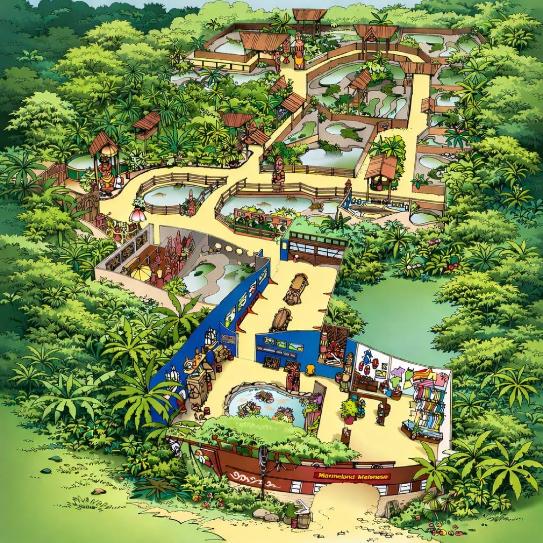 Marineland Melanesia park map
